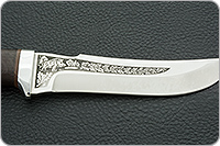 Нож Клык граб - черное дерево, 95х18, алюминий : фото 7