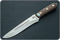 Нож Ирбис накладки орех, 100х13м, цельнометаллический : фото 2