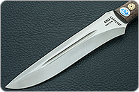 Нож Ирбис накладки орех, 100х13м, цельнометаллический : фото 3