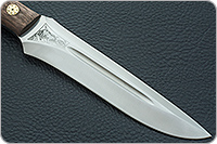 Нож Ирбис накладки орех, 100х13м, цельнометаллический : фото 4