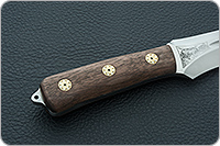 Нож Ирбис накладки орех, 100х13м, цельнометаллический : фото 5