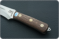 Нож Ирбис накладки орех, 100х13м, цельнометаллический : фото 6