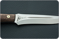 Нож Ирбис накладки орех, 100х13м, цельнометаллический : фото 7