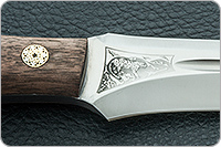 Нож Ирбис накладки орех, 100х13м, цельнометаллический : фото 8