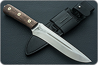 Нож Ирбис накладки орех, 100х13м, цельнометаллический : фото 10