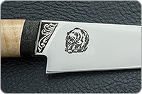 Нож Барибал кап березовый, n690, текстолит : фото 8