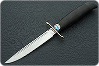 Нож Финка-2 Вача граб - черное дерево, 100х13м, текстолит : фото 2