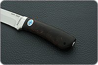 Нож Лиса стабилизированная карельская береза, 95х18, алюминий : фото 6