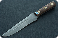 Нож Ирбис накладки орех, 100х13м, цельнометаллический : фото 2