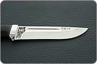 Нож Бекас граб - черное дерево, 100х13м, алюминий : фото 7