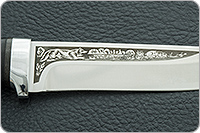 Нож Лиса наборная кожа, 95х18, алюминий : фото 8