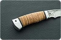 Нож Хазар береста, 95х18, алюминий : фото 5