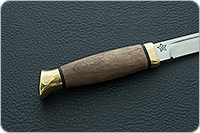 Нож Финка-3 орех, 95х18, латунь : фото 5