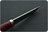 Нож Следопыт стабилизированная карельская береза, 95х18, латунь : фото 7