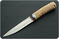 Нож Пескарь карельская береза, 100х13м, текстолит : фото 2