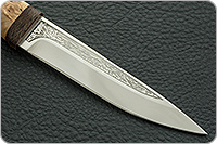 Нож Пескарь карельская береза, 100х13м, текстолит : фото 4