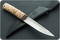 Нож Пескарь карельская береза, 100х13м, текстолит : фото 10