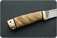 Нож Бекас кап березовый, эп-766, латунь : фото 5