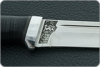 Нож Бекас наборная кожа, 100х13м, алюминий : фото 8