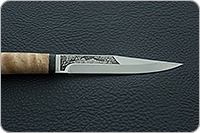 Нож Заноза кап березовый, 100х13м, текстолит : фото 7