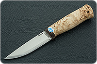 Нож Кузюк карельская береза, 100х13м, текстолит : фото 2