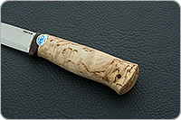 Нож Кузюк карельская береза, 100х13м, текстолит : фото 6