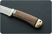 Нож Лиса орех, 100х13м, латунь : фото 6