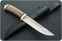 Нож Лиса орех, 100х13м, латунь : фото 10