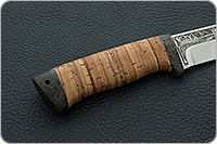 Нож Турист береста, 100х13м, текстолит : фото 5