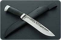 Нож Шаман-1 наборная кожа, 95х18, алюминий : фото 10