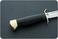 Нож Штрафбат наборная кожа, 100х13м, латунь : фото 5