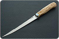 Нож Белуга карельская береза, 100х13м, текстолит : фото 2