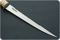 Нож Белуга карельская береза, 100х13м, текстолит : фото 4