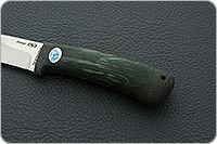 Нож Лиса стабилизированная карельская береза, elmax, текстолит : фото 6