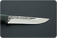 Нож Лиса стабилизированная карельская береза, elmax, текстолит : фото 7