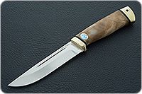 Нож Бекас кап березовый, elmax, латунь : фото 2