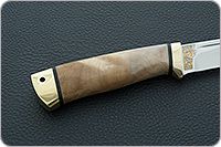 Нож Бекас кап березовый, elmax, латунь : фото 5