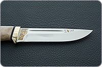 Нож Бекас кап березовый, elmax, латунь : фото 7