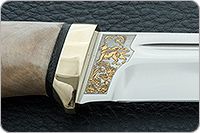 Нож Бекас кап березовый, elmax, латунь : фото 8