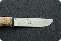 Нож Полярный карельская береза, 100х13м, текстолит : фото 7