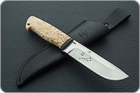 Нож Полярный карельская береза, 100х13м, текстолит : фото 10