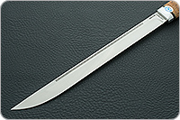 Нож Бурятский большой береста, 100х13м, алюминий : фото 3