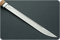 Нож Бурятский большой береста, 100х13м, алюминий : фото 4