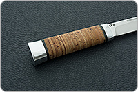 Нож Бурятский большой береста, 100х13м, алюминий : фото 5