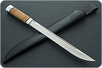 Нож Бурятский большой береста, 100х13м, алюминий : фото 10