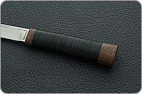 Нож Бурятский средний наборная кожа, 100х13м, текстолит : фото 6