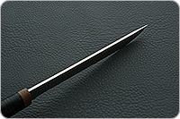 Нож Бурятский средний наборная кожа, 100х13м, текстолит : фото 8