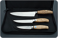 Набор Поварской-3 без подставки карельская береза, 95х18, алюминий : фото 11