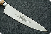 Кухонный нож Поварской карельская береза, 95х18, алюминий : фото 4