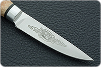 Кухонный нож Овощной малый карельская береза, 95х18, алюминий : фото 4